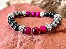 Charger l'image dans la galerie, Bracelet protection en oeil de tigre rose