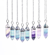Charger l'image dans la galerie, Collier pendule en fluorite