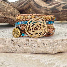 Charger l'image dans la galerie, Bracelet de protection tressé en plaqué or