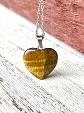 Charger l'image dans la galerie, Collier amour en oeil de tigre