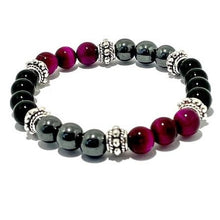 Charger l'image dans la galerie, Bracelet protection en oeil de tigre rose