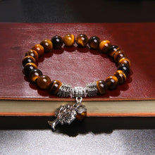 Charger l'image dans la galerie, Bracelet arbre de vie en oeil de tigre