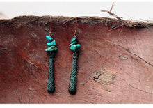 Charger l'image dans la galerie, Boucles d'oreille en Turquoise Africaine