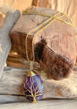 Charger l'image dans la galerie, Collier arbre de vie en améthyste