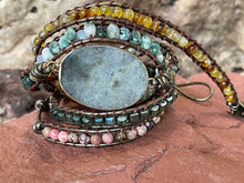 Charger l'image dans la galerie, Bracelet paix labradorite et rhodonite