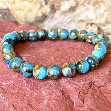 Charger l'image dans la galerie, Bracelet en aventurine et oeil de tigre