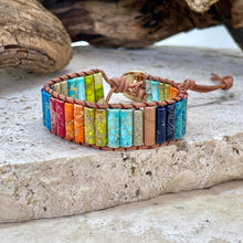 Charger l'image dans la galerie, Bracelet 7 chakras énergie et endurance
