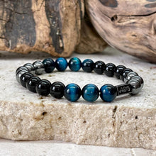 Charger l'image dans la galerie, Bracelet triple protection en odt bleu