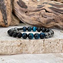 Charger l'image dans la galerie, Bracelet triple protection en odt bleu