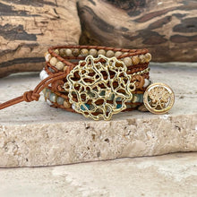Charger l'image dans la galerie, Bracelet Bohème océan en plaqué or