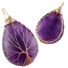 Charger l'image dans la galerie, Collier arbre de vie en améthyste