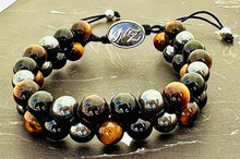 Charger l'image dans la galerie, Bracelet triple protection tressé