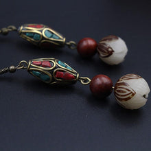 Charger l'image dans la galerie, Boucles d'oreille ethniques en zinc