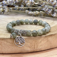 Charger l'image dans la galerie, Bracelet arbre de vie en labradorite