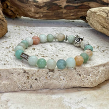 Charger l'image dans la galerie, Bracelet équilibre "hibou" en Amazonite