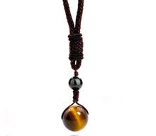 Charger l'image dans la galerie, Collier de protection en oeil de tigre