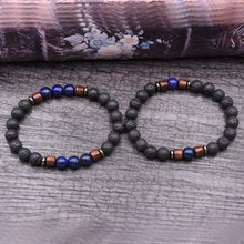 Charger l'image dans la galerie, Bracelet magma couple en lapis lazuli