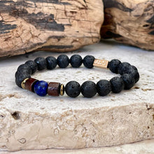 Charger l'image dans la galerie, Bracelet magma couple en lapis lazuli