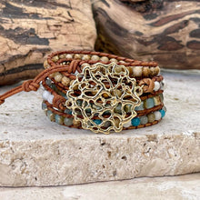 Charger l'image dans la galerie, Bracelet Bohème océan en plaqué or