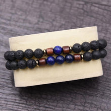 Charger l'image dans la galerie, Bracelet magma couple en lapis lazuli