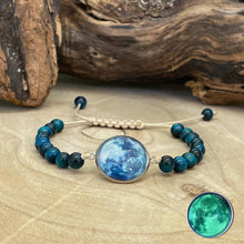 Charger l'image dans la galerie, Bracelet pleine lune en oeil de tigre