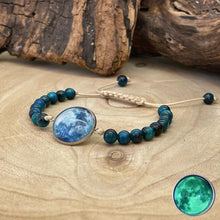 Charger l'image dans la galerie, Bracelet pleine lune en oeil de tigre