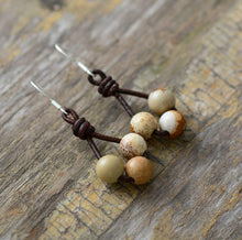 Charger l'image dans la galerie, Boucle d'oreille en perles de jaspe