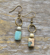 Charger l&#39;image dans la galerie, Boucles d&#39;oreilles harmonie en jaspe
