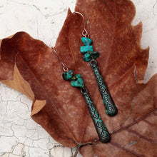 Charger l&#39;image dans la galerie, Boucles d&#39;oreille en Turquoise Africaine

