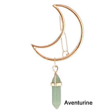 Charger l&#39;image dans la galerie, Pince à  cheveux broche en agate noire
