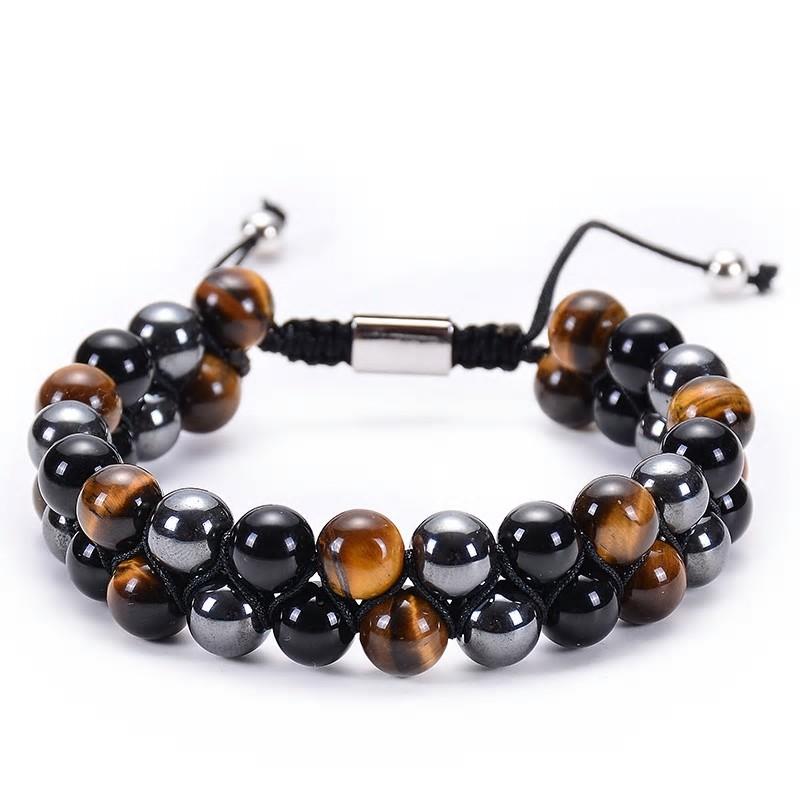 Bracelet triple protection tressé