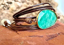 Charger l&#39;image dans la galerie, Bracelet harmonisation en amazonite
