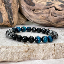 Charger l&#39;image dans la galerie, Bracelet triple protection en odt bleu
