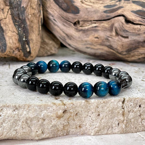 Bracelet triple protection en odt bleu