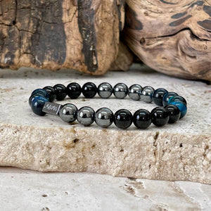 Bracelet triple protection en odt bleu